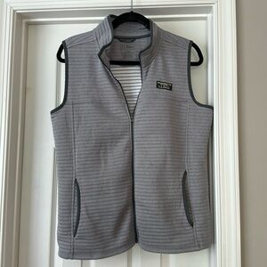 L.L. Bean Gray Striped Vest